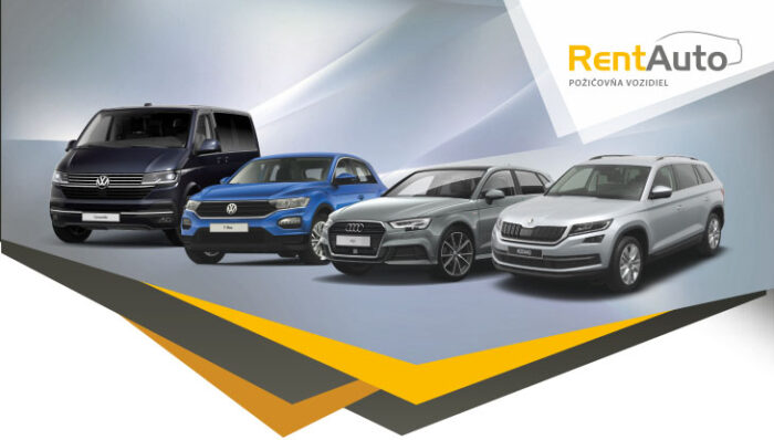Ponuka modelov VW Audi Škoda v požičovni Rentauto.